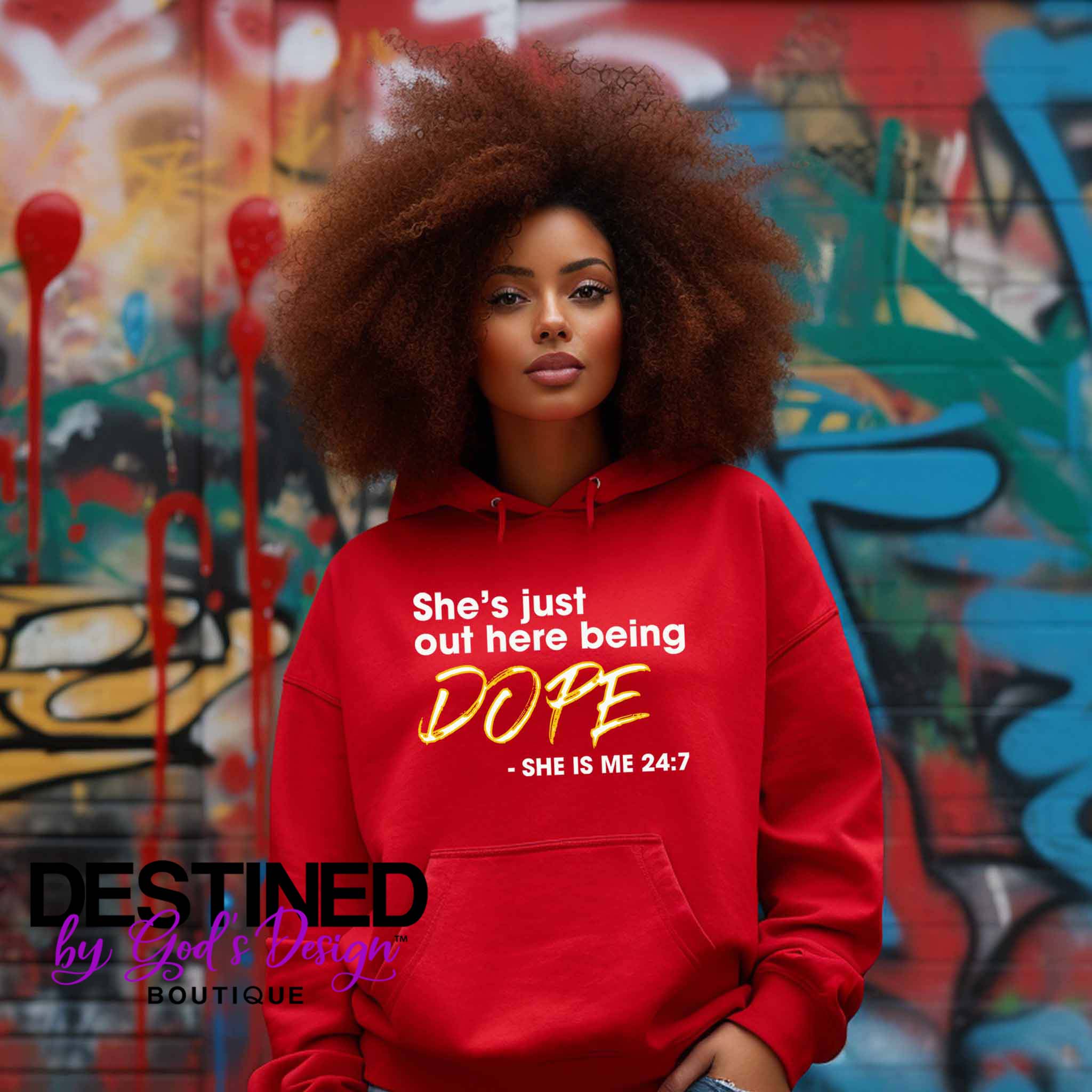 She's Just Out Here Being Dope Hoodie